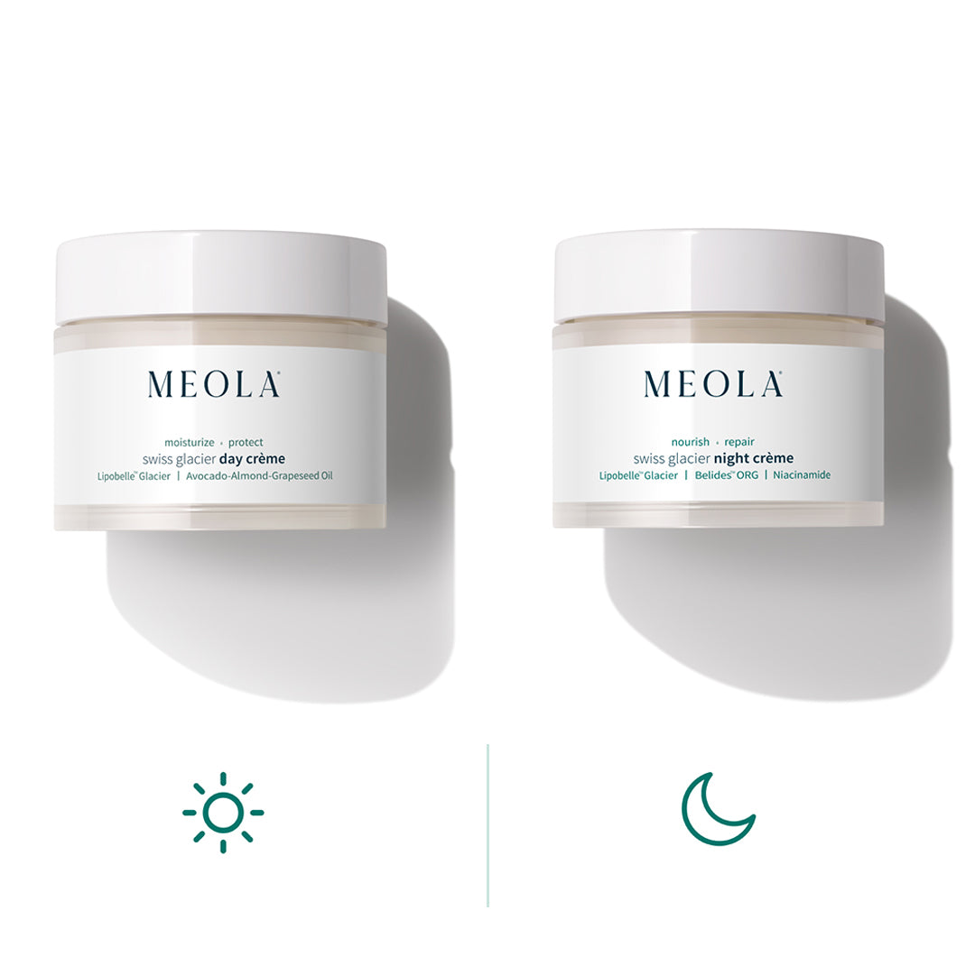 Meola India Crème Combo - Day & Night Face Creams for Hydration